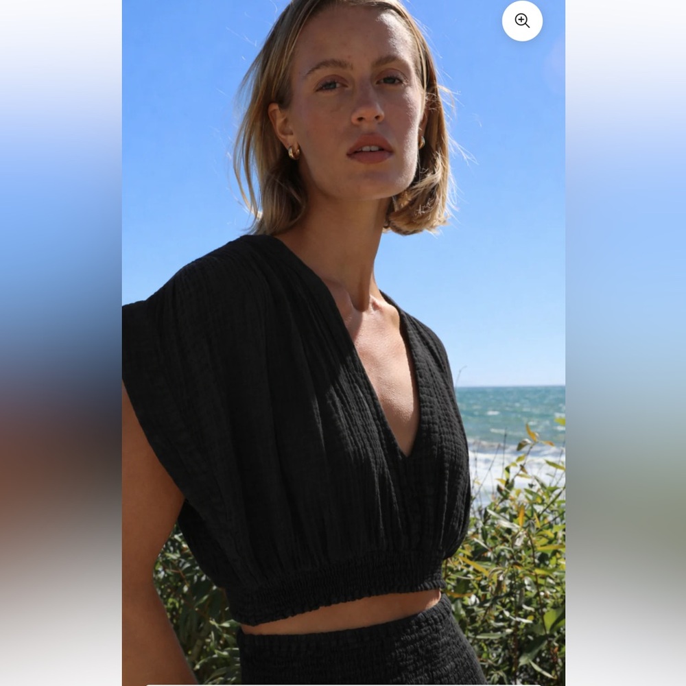 Felicite - VACAY TOP GAUZE - BLACK